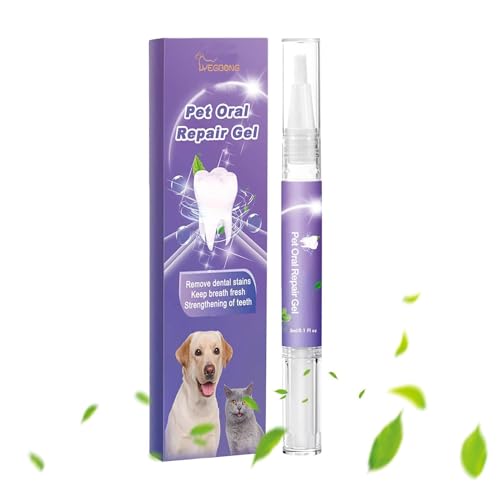 Generisch Mundgeruchbeseitiger Für Hunde | 6 Ml/3 Stück Sauberes Zahngel Für Hunde,Gel Für Saubere Zähne, Haustier-Zahnpflegelösung, Haustierbedarf Für Die Zahnpflege Von Katzen Und Hunden von Generisch