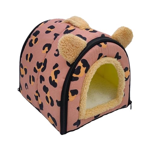 Generisch Non-Slip Bunny Cave, Winter Hamster House, Multipurpose Hamster Cave, Cute Hedgehog House, Small Animal Bed, Cute Hedgehog House Ideal for Winter Use, Ensuring Warmth and Safety von Generisch