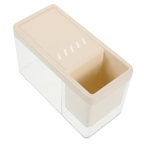 Generisch Ökologisches Desktop-Aquarium Kühler Aquariumfilter Zubehör Für Aquarien Netz Betta-Fisch-wasseraufbereiter Leiseste Aquarienluftpumpe Halter Hochtransparente Bauchmuskeln Beige von Generisch