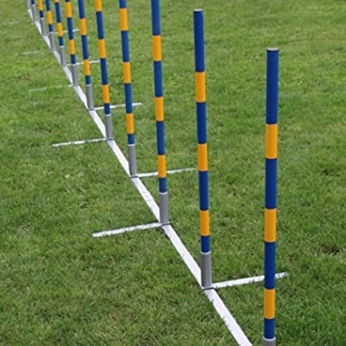 Generisch Perferre Premium Pet Professionelles Agility-Slalom-Set für Hunde Hunde Training 12 Stangen von Generisch