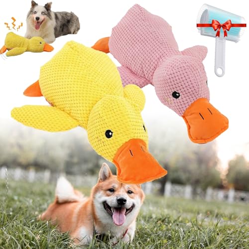 Generisch Pfotenmond Ente, Anti Stress Ente Hund, Anti Stress Ente FüR Hunde, Pfotenmond, Anti Stress Spielzeug FüR Hunde (2pcs-a, L) von Generisch