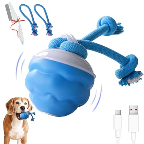 Generisch Power Tail 2.0 Dog Toy, Barkzys Dog Toy Interactive, Moving Dog Ball with Touch Activated for Small, Medium, Large, with Replacement Rope, USB Rechargeable (1PC) von Generisch