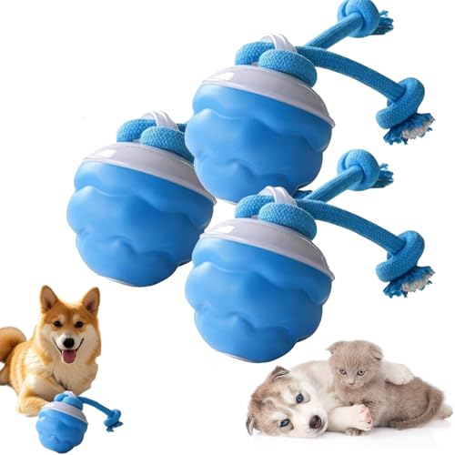 Generisch Power Tail 2.0 Dog Toy, Interactive Dogs Toys with Motion Activated, Automatic Rolling Smart Jumping for Large Puppy Small Dogs (3pcs) von Generisch