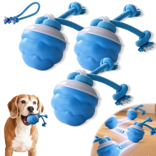 Generisch Power Tail 2.0 Dog Toy, Powertail 2 Pack, Smart Jumping Ball Dog Toy, for Small/Medium USB Rechargeable (3Set) von Generisch