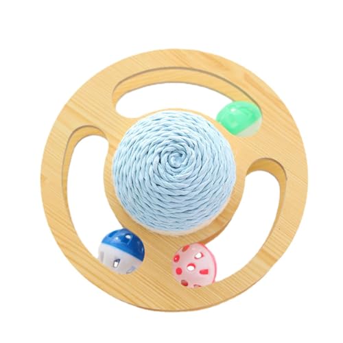 Generisch Sisal Ball Cat Toy, Katzenkratzbugelspielzeug | Planet Cat Croboker für Innenkätzchen - Kätzchen Rotatable Ball, Indoor Entertainment Games, Haustierbedarf von Generisch