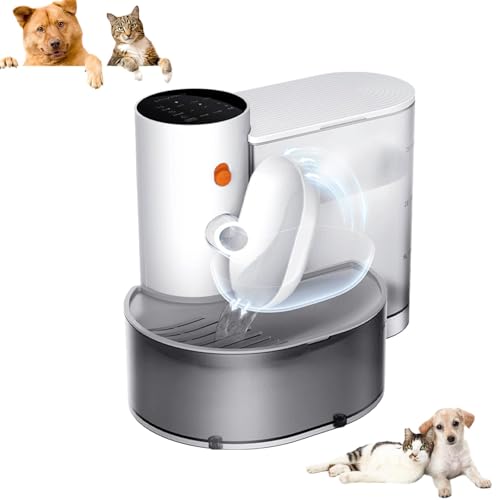 Generisch Smart Pet Water Fountain, Automatic Pet Water Dispenser, Smart Pet Water Fountain No Filter, Ultra Silent 180 Days Endurance Automatic Pet Water Dispenser for Dogs and Cats (White) von Generisch