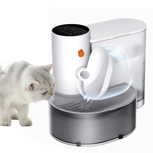 Generisch Smart Pet Water Fountain,Smart Pet Water Fountain No Filter,Smart Cat Water Fountain,Ultra Silent 180 Days Endurance Automatic Pet Water Dispenser (106oz (3.0L)) von Generisch