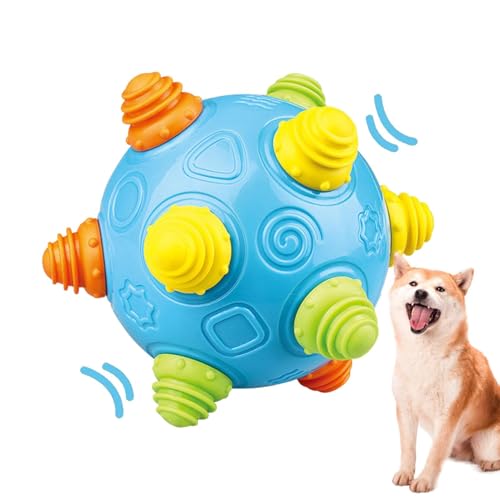 Generisch Spring-Aktivierungsball für Hunde,Hunde-Sprung-Aktivierungsspielzeug | LED-Blitzmusik-Hundespielzeugball - Leuchtender LED-Blitz-Hundespielzeugball gegen Langeweile für Hunde und Welpen von Generisch