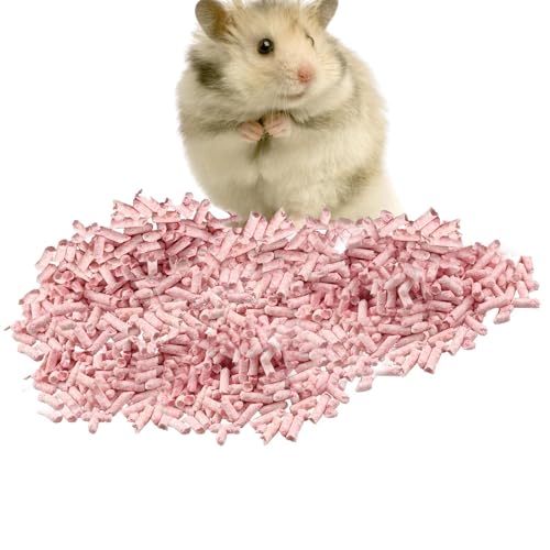 Generisch Tierbettwäsche,Papierbettwäsche Kleintier, Bunte Hasenbettwäsche Papierbettwäsche, Desodorierende wasserfeste Streupellets, Hasenstreu für Hamster und kleine Haustiere, Tierhütten von Generisch