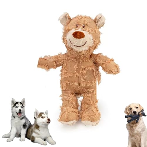 Generisch Un Break a Bear Dog Toy, Unbreaka-Bear Dog Chew Toy, 2025 New Dog Toys for Aggressive Chewers, Dog Toy to Keep Them Busy, for Large Small Dogs (Light Brown) von Generisch