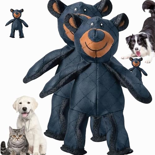 Generisch Unbreakable Bear, Indestructible Bear, Unbreakable Dog Toys, Mighty Bear 2.0 Dog Toy, Unbreaka-Bear Toy for Large Dogs, Durable Tough Dog Toy (2Pcs) von Generisch