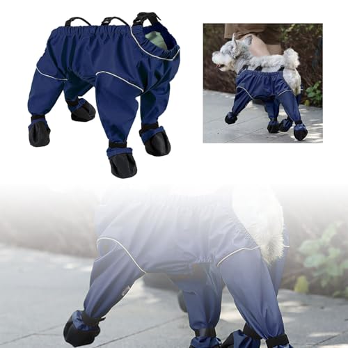 Generisch Wasserdichter Hundemantel Hundekleidung Hundehose mit Hosenträgern, Haustier-Hundeschuhe, Leggings, verstellbare Hosenträgerstiefel und Stiefel für kleine und Hunde Kindersitz Auto (XL) von Generisch