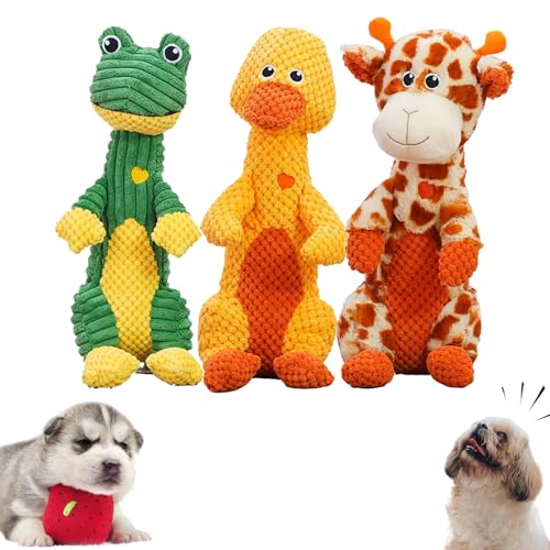 Generisch Wowpetsmart Invincible Chewanimals,Durachew Dog Toy,Durachew Invincible Chewanimals for Dogs,Wowpetsmart for Heavy Chewers,Wowpetsmart Dog Chew Toys,Wowpetsmart Dog Toys (L,Cute Group) von Generisch