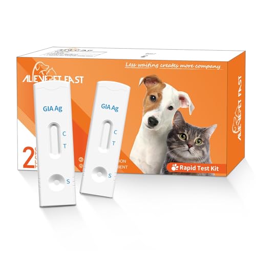 AlievePet Giardien Schnelltest für Hund und Katze Testgerät Selbsttest, 2 Stück von AlievePet