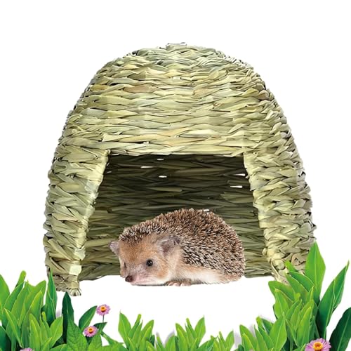 Grashaus Kaninchen – Klappbetten Meerschweinchen Versteck Kleintierversteck | Habitat Dekorativer Haustierkäfig, Heu-Schlafbett, Spielhaus, Versteck, Unterstände für Chinchillas, Hamster von Generisch