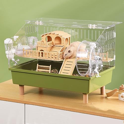 Großer Hamsterkäfig Rennmaus Haven Habitat | Extra großer Rattenkäfig Duplex, Acrylmaterial, Kleintierkäfig mit Zubehör von Generisch