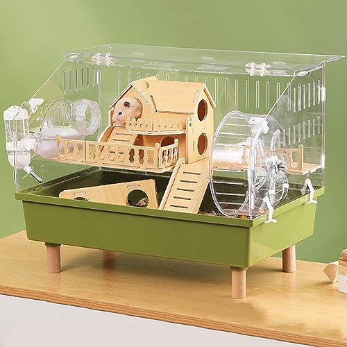 Großer Hamsterkäfig Rennmaus Haven Habitat | Extra großer Rattenkäfig Duplex, Acrylmaterial, Kleintierkäfig mit Zubehör von Generisch