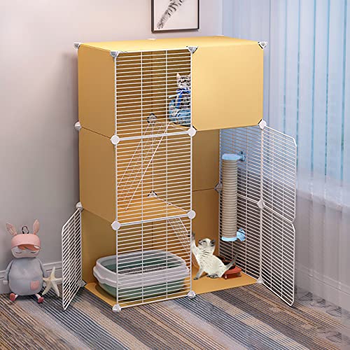 Großer Katzenkäfig – DIY Gehege mit Leitern, Anti-Jumping Kitten Box für Indoor/Outdoor Großer Katzenkäfig – DIY Gehege mit Leitern, Anti-Jumping Kitten Box für Indoor/Outdoor von Generisch