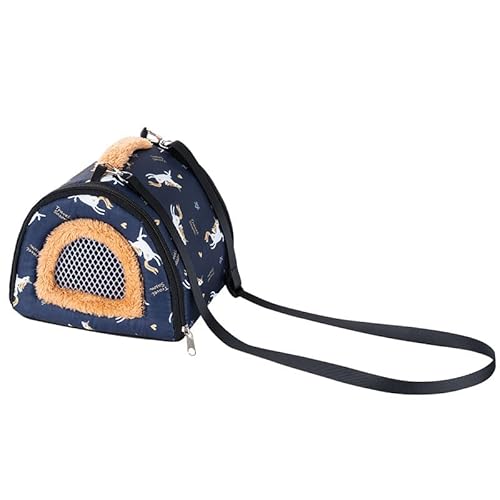 Hamster Aufbewahrungstasche Hamster Reisetasche Tierische Ausgangstasche Outdoor Kleine Tiere Tragetasche für Outdoor Reisen Atmungsaktiv hängende Tragetasche (A2,S) von Generisch