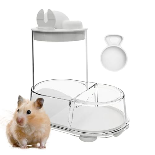 Hamster Futter- Und Wassernapf, Automatischer Futterspender Für Kleintiere Mit Abnehmbarem Design, Klarer Stabiler Napf Für Rennmäuse Mäuse Igel Chinchilla Frettchen Tauben Und Lagerung Hamster Futter- Und Wassernapf, Automatischer Futterspender Für Kleintiere Mit Abnehmbarem Design, Klarer Stabiler Napf Für Rennmäuse Mäuse Igel Chinchilla Frettchen Tauben Und Lagerung von Generisch