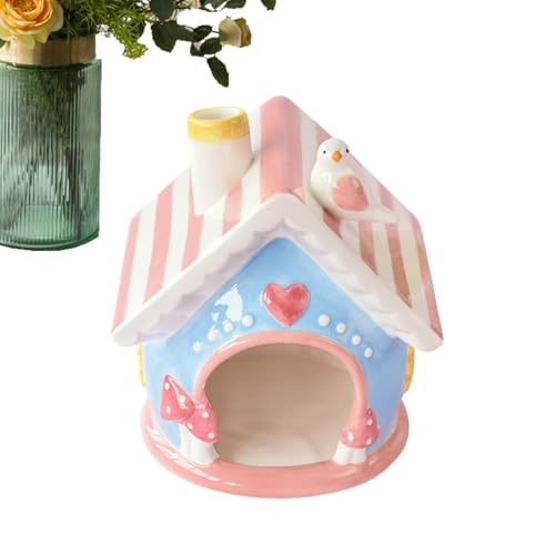 Hamster Hideaway, Cool Bed Hamster, Home Cozy Ventilated Animal Shelter, Chinchilla Hut Pet Comfort, Hamsters Hideouts for Chinchillas Pets, Cage Accessory, 7.09x6.34x5.71 Inches von Generisch