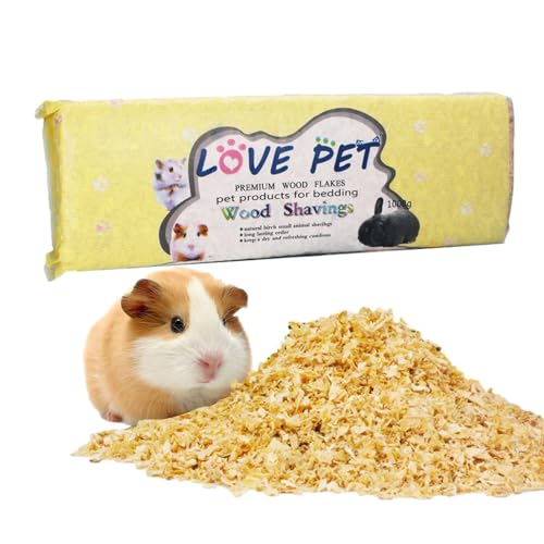 Hamster-Holzspäne, Meerschweinchen, Haustier-Holzspäne, sicher, 1000 g, Hamsterkäfig, Bettwäsche, Haustierkabine, Spielzeug, Nest für Rennmäuse Hamster-Holzspäne, Meerschweinchen, Haustier-Holzspäne, sicher, 1000 g, Hamsterkäfig, Bettwäsche, Haustierkabine, Spielzeug, Nest für Rennmäuse von Generisch