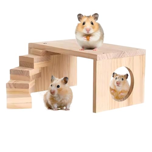 Hamster Plattformen | Hamster Verstecke mit Kletterleiter & Brücke - Platzsparendes Kletter-Spielzeug Für Kleintiere Wie Meerschweinchen, Mäuse, Chinchillas Und Andere Nagetiere Hamster Plattformen | Hamster Verstecke mit Kletterleiter & Brücke - Platzsparendes Kletter-Spielzeug Für Kleintiere Wie Meerschweinchen, Mäuse, Chinchillas Und Andere Nagetiere von Generisch
