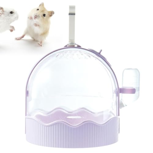 Hamster-Reisetasche | Kleintier-Tragekäfig | Tragbarer Hamsterkäfig mit Wasserflasche | Atmungsaktiver Hamsterkoffer | Ausgehender Käfig für Eichhörnchenhamster von Generisch