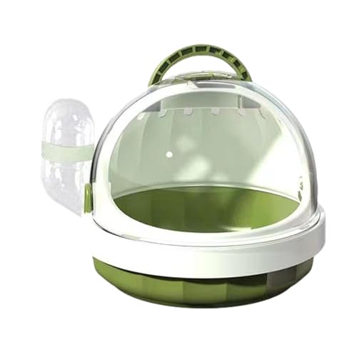 Hamster-Reisetrage – Tragbare Haustiertragetasche | Hamster-Tragetasche Mit Abnehmbarer Wasserflasche, Tragbarer Kleintier-Reisekäfig, Atmungsaktiver Hamster-Reisekäfig, Panorama-Tasche Für Meerschwei von Generisch