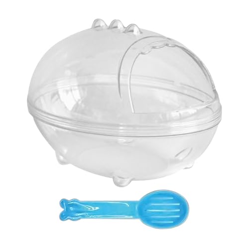 Hamster-Sandbadbehälter, Hamstertoilette und Sandkasten-Staub, Haustier-Tierkäfigzubehör, transparente Tiertoilette, Grabbehälter, tragbarer Hamster-Sandbadbehälter für Hamster von Generisch