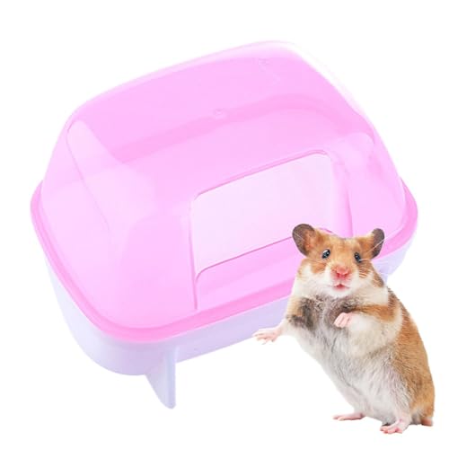 Hamster-Sandbadbehälter – Hamster-Sand-Badewannenkiste, Katzentoilette, Zwerghamster-Zubehör, stabile Hamster-Badewanne, Toilette für Zwerghamster, Chinchilla, Rennmäuse von Generisch