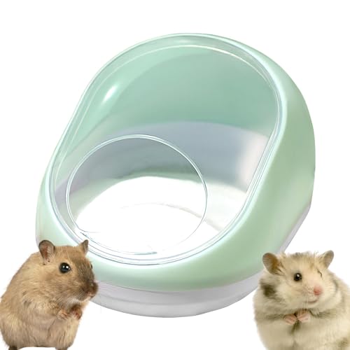 Hamster Sandkasten | Chinchilla Badezimmer Container | Leicht zu reinigende Hamster Badeschüssel Auslaufsicher Hamster Badewanne Toilette von Generisch