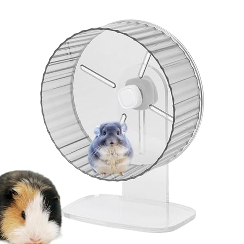 Hamster Silent Wheel,Hamster-Übungsrad, Quiet Spinner Kleintiere Laufübung, Silent Spin Acryl, superleises Igelrad, sanfter, geräuschloser Betrieb für kleine Tiere von Generisch