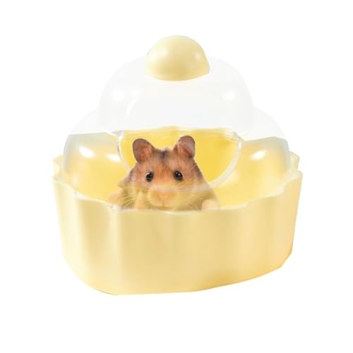 Hamster-Toilette, Kuchenform, Sandbehälter für Hamster, auslaufsicher, transparent, stabil, für Lemming, Mäuse, Rennmäuse, Eichhörnchen von Generisch