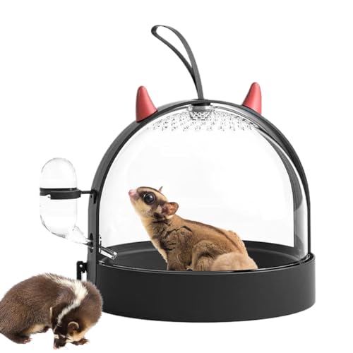 Hamster-Tragekäfig, Kleintier-Lebensraum mit 180 Grad seitlicher Drehtür, Kleintier-Tragebehälter, Hamstertrage, Hamstertrage für Rennmäuse, Igel, Mäuse Hamster-Tragekäfig, Kleintier-Lebensraum mit 180 Grad seitlicher Drehtür, Kleintier-Tragebehälter, Hamstertrage, Hamstertrage für Rennmäuse, Igel, Mäuse von Generisch