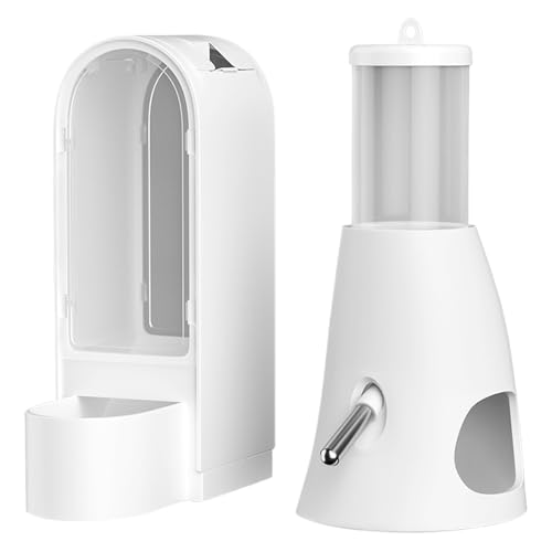 Hamster Trinkflasche,Automatischer Futter- & Wasserspender | Großvolumige Futter- & Trinkschale Für Hamster Rennmäuse Kaninchen Igel Mit Käfigzubehör Hamster Trinkflasche,Automatischer Futter- & Wasserspender | Großvolumige Futter- & Trinkschale Für Hamster Rennmäuse Kaninchen Igel Mit Käfigzubehör von Generisch