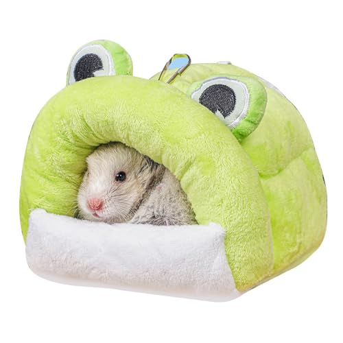 Hamster-Winterbett – Winter-Hamsternest, kleine Haustierartikel, Schlafbett, warm, gemütlich, Haustier-Lebensraum, Haustier-Winterhaus, warmes Bett, Nest, Zubehör für Igel, Chinchilla, Hamster und von Generisch