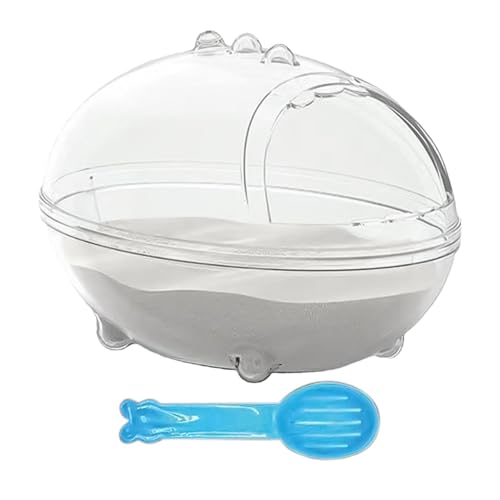 Hamsterbadewanne - Hamstertoilette und Sandkasten Staubbadewanne | Kleintier Sandkasten Hamster Sandbad Box Transparent Graben Sandbehälter für Hamster oder andere kleine Haustiere von Generisch