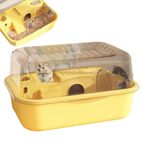 Hamsterhaus, Hamsterkäfig, Kleintierstall, Hamster Cage Kleintierkäfig Spielhaus Doppelschichtmäuse Lebensraum,Anti-Escape-Accessoires Für Kleintiere 35x25cm/13,78x9,84 Zoll von Generisch