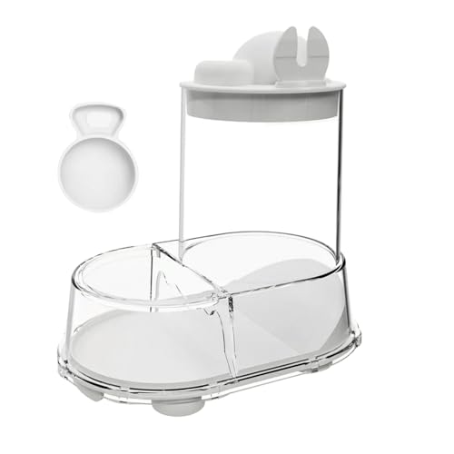 Hamsternapf - Automatischer Futter- Und Wasserspender Für Haustiere - Klarer Stabiler Napf Für Rennmäuse Mäuse Igel Chinchilla Frettchen Tauben Und Lagerung Hamsternapf - Automatischer Futter- Und Wasserspender Für Haustiere - Klarer Stabiler Napf Für Rennmäuse Mäuse Igel Chinchilla Frettchen Tauben Und Lagerung von Generisch