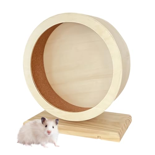 Hamsterrad – Holzspinner für Kleintiere, Haustier-Trainingszubehör für Rennmäuse, Chinchilla, Mäuse, Igel | Hamster-Laufräder aus Holz | kleine Haustiere Übungsrad | leises Igelrad Hamsterrad – Holzspinner für Kleintiere, Haustier-Trainingszubehör für Rennmäuse, Chinchilla, Mäuse, Igel | Hamster-Laufräder aus Holz | kleine Haustiere Übungsrad | leises Igelrad von Generisch