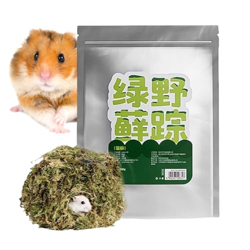 Hamstersubstrat, Moos für Hamster | Geruchskontrolle für Hamsterbettwäsche - 5L Hamster-Einstreu, Geruchskontrolle für syrische Rennmäuse, Hamsterkäfig-Zubehör von Generisch