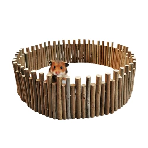 Hamstertunnel aus Holz | Kletterbrücke für Meerschweinchen | Hamster Spielplatz Zubehör, Käfig für kleine Haustiere, Hamstertunnel und Brücke Set, Holzkäfig Dekorationen für Kleintiere von Generisch