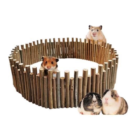 Hamsterzaun - Hamster Holzbrücke, Hamster Holz Tunnel | Meerschweinchen Holz Kletterbrücke Zaun, Spaß Klettern Leiter Zaun, Käfig Plattformen für Kaninchen, Chinchilla, Meerschweinchen, Hamster von Generisch