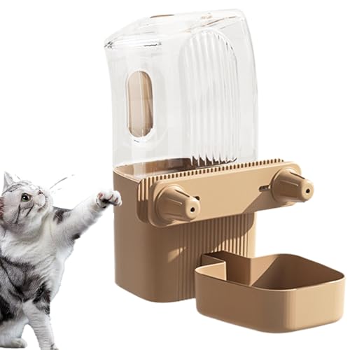 Hangable Hundefutterspender, Hundefutterspender für Käfig - Automatische Food Bowl Wasserflasche - Haustierbedarf, abnehmbare Zwinger -Fütterungsstation für Welpen und Kätzchen von Generisch