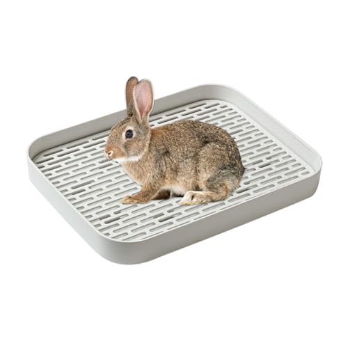 Hasen-Toilettenbox, kleine Kaninchentoilette | Quadratischer Toilettenkäfig für Kaninchen - Haustier-Toiletten-Häschenbox, Katzentoilette für ausgewachsene Meerschweinchen, Hamster, Kleintiere von Generisch