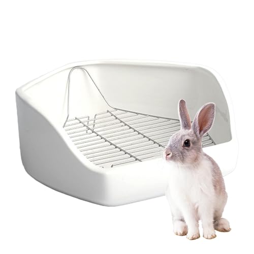 Hasen-Toilettenecke, Kleintier-Katzentoilette - Pet Bunny Toilette Kleintier-Eckpfanne,Abnehmbarer, fünfeckiger Draht-Töpfchentrainer für kleine Haustiere für den Innenbereich für Chinchilla und Ente von Generisch