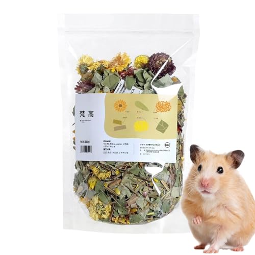 Hasenbettwäsche, Zwerghamsterbettwäsche - Natural Flower Pet Cage Dekoration | Natürliche getrocknete Blüten Geruchskontrolle Hamster Bettwäsche Lebensraumdekoration von Generisch