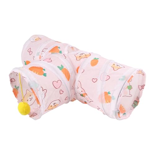 Hasentunnel für Kaninchen | Indoor Pet Peekaboo Pipe | Faltbarer Hasentunnel Tragbares Kaninchen Katzenspielzeug für Meerschweinchen Frettchen Kätzchen Hasentunnel für Kaninchen | Indoor Pet Peekaboo Pipe | Faltbarer Hasentunnel Tragbares Kaninchen Katzenspielzeug für Meerschweinchen Frettchen Kätzchen von Generisch