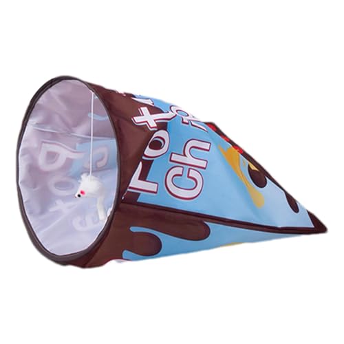 Haustier-Katzenspieltunnelspielzeug, interaktive Katzenbohrtasche - Interaktives Haustier-Trainingsspielzeug mit Plüschball | Kitten Funny Playing Games Supplies Pet Tunnel Crinkle Sack Bag für Katze von Generisch